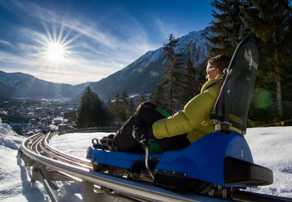 Chamonix luge mountain coaster