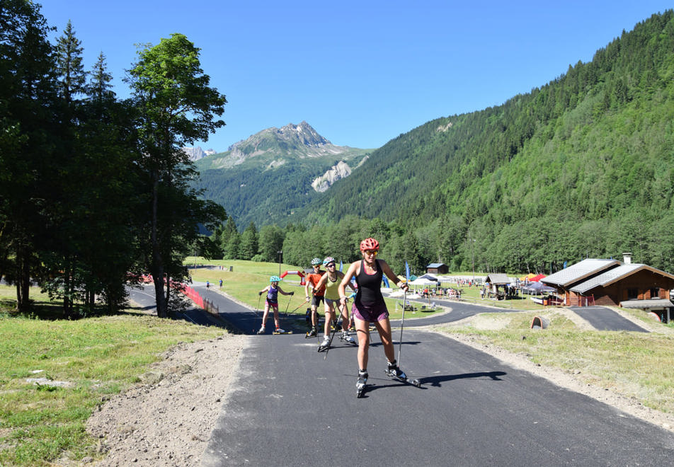 Les Contamines Village - Roller ski track