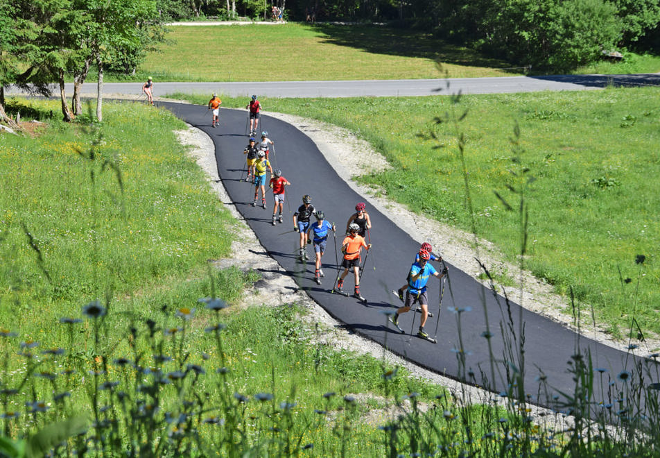 Les Contamines Village - Roller ski track