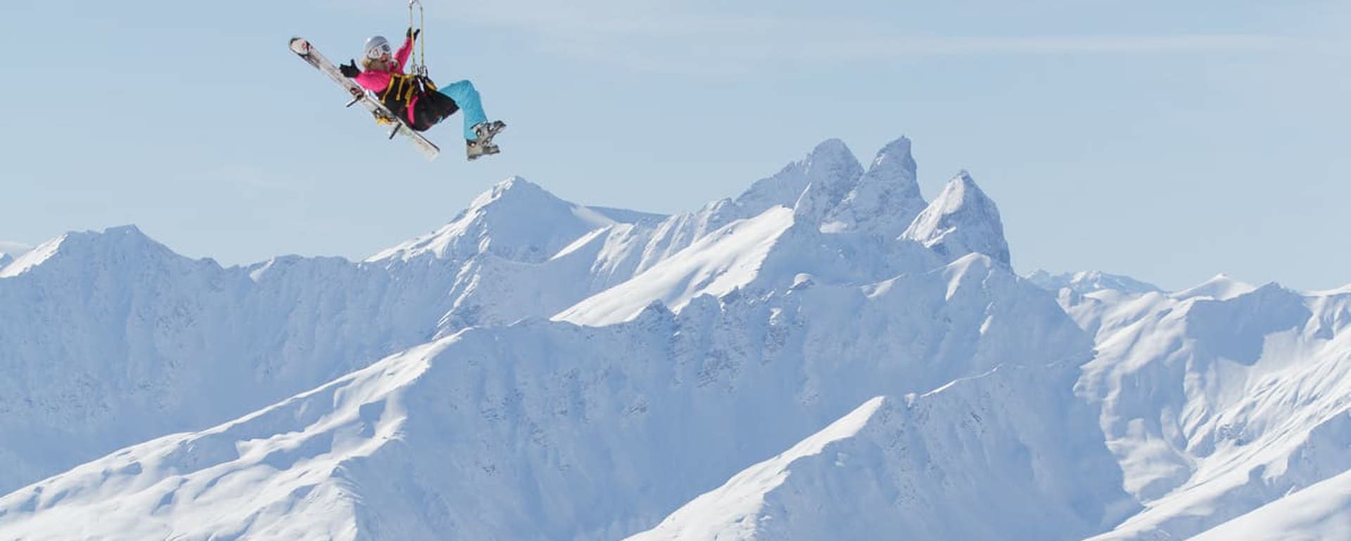 Val Thorens ski resort, 3 Valleys (France) - Zipline