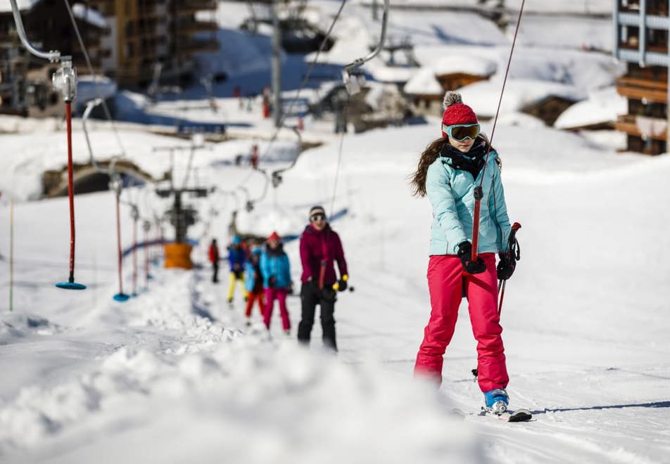 Tignes in Winter - Drag lift Tignes le Lac (©STGM)