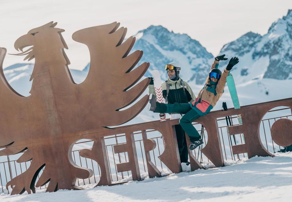 Serre Chevalier resort sign