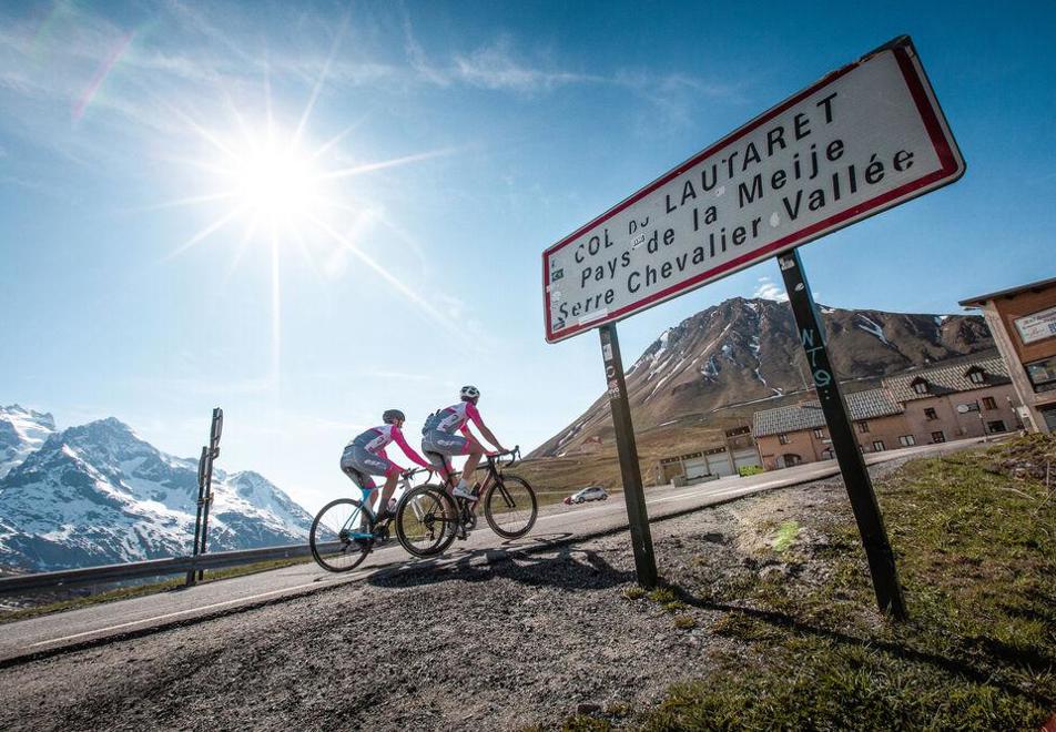 Serre Chevalier cycling on the Col du Lautaret