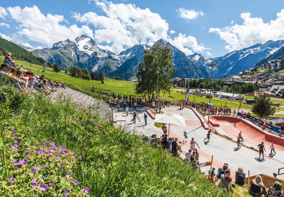 Les Deux Alpes alpine resort - Skatepark