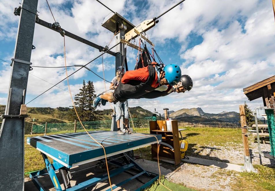 Chatel zip line Fantasticable duo