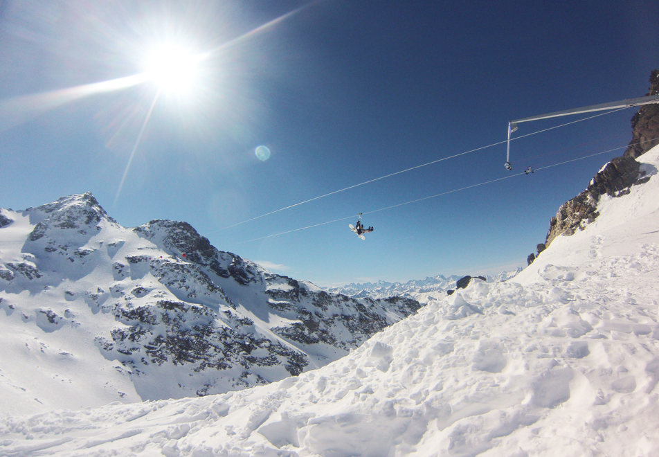 Zipwire in Orelle/Val Thorens