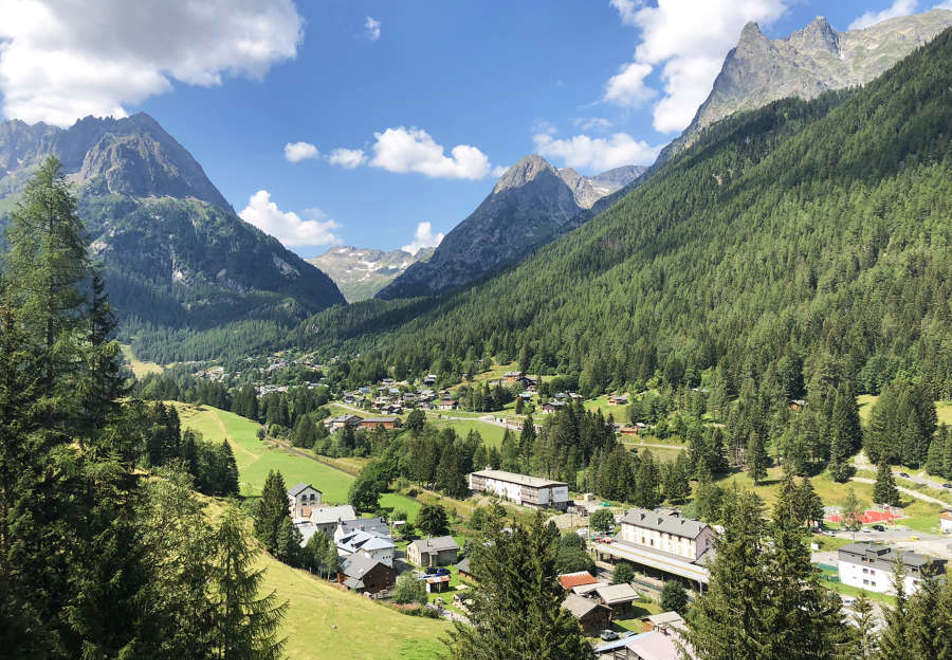 View of Vallorcine in Summer