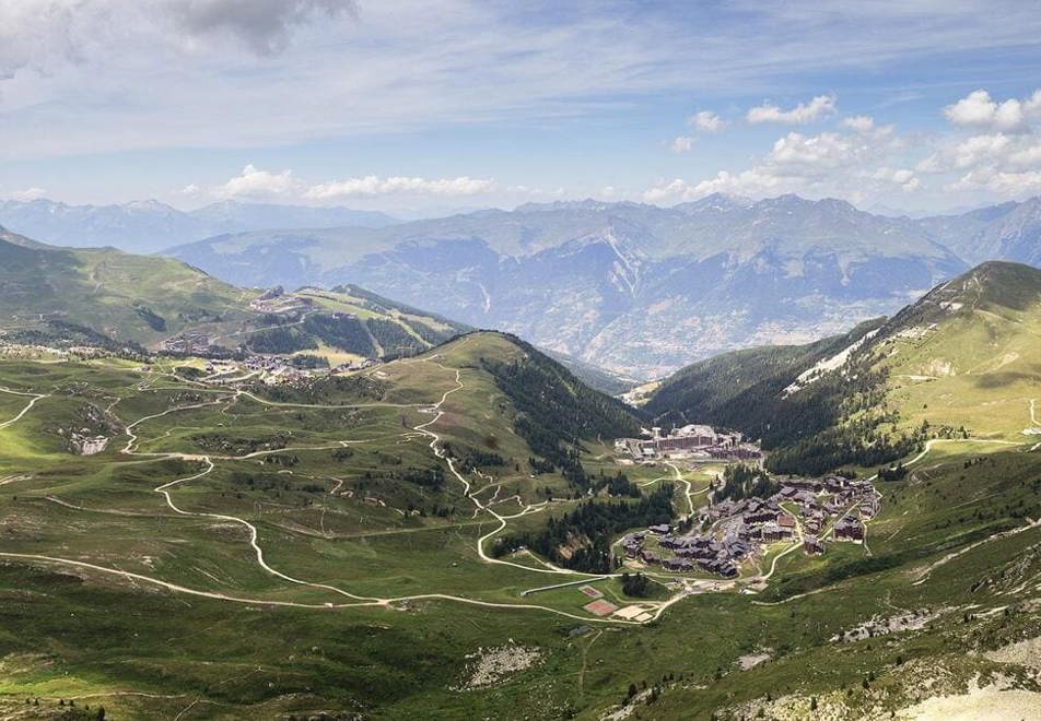 La Plagne aerial view