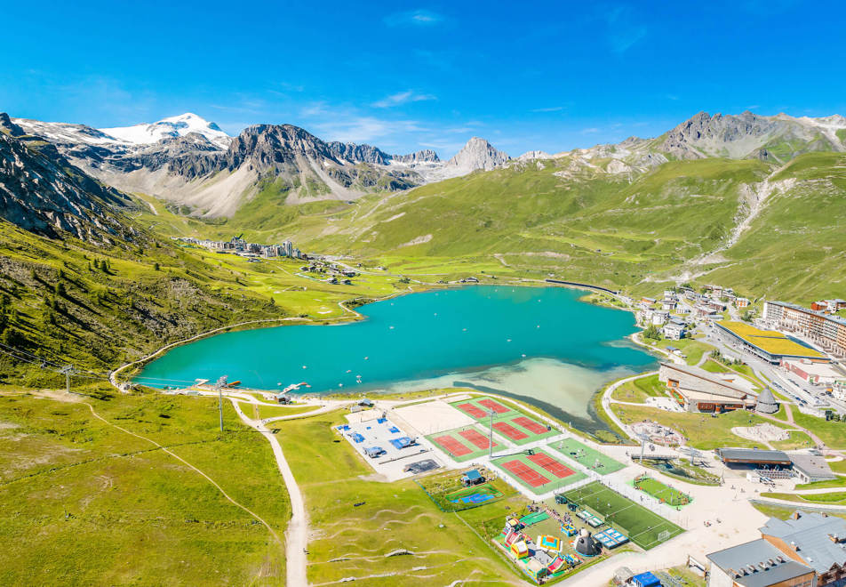 Tignes in Summer - Tignes le Lac (Val Claret in distance)