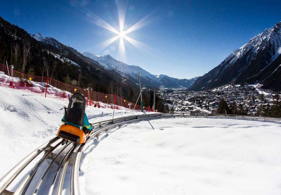 Chamonix luge mountain coaster