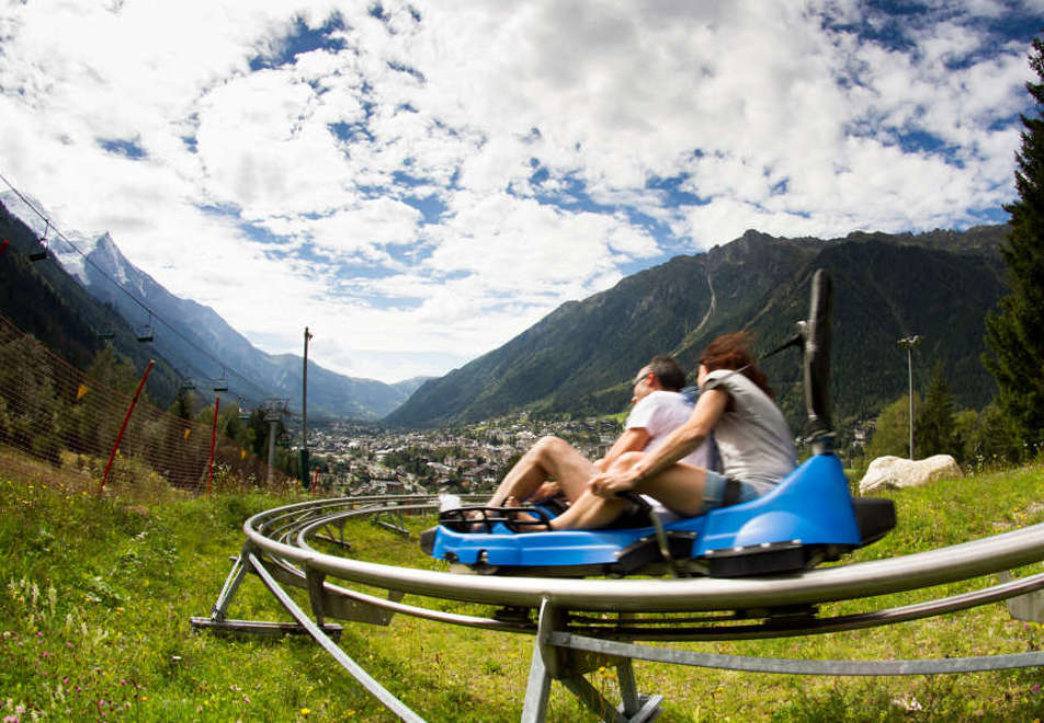 Chamonix luge mountain coaster