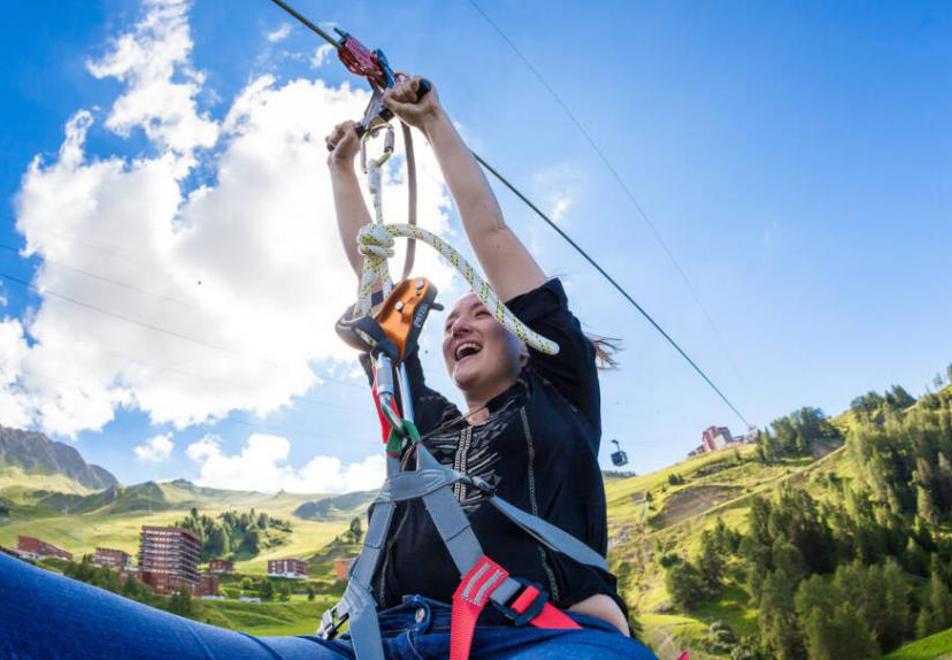 La Plagne Super Tyro zipline