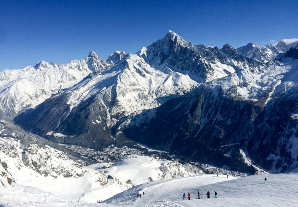 Brevent/Flegere ski area in Chamonix