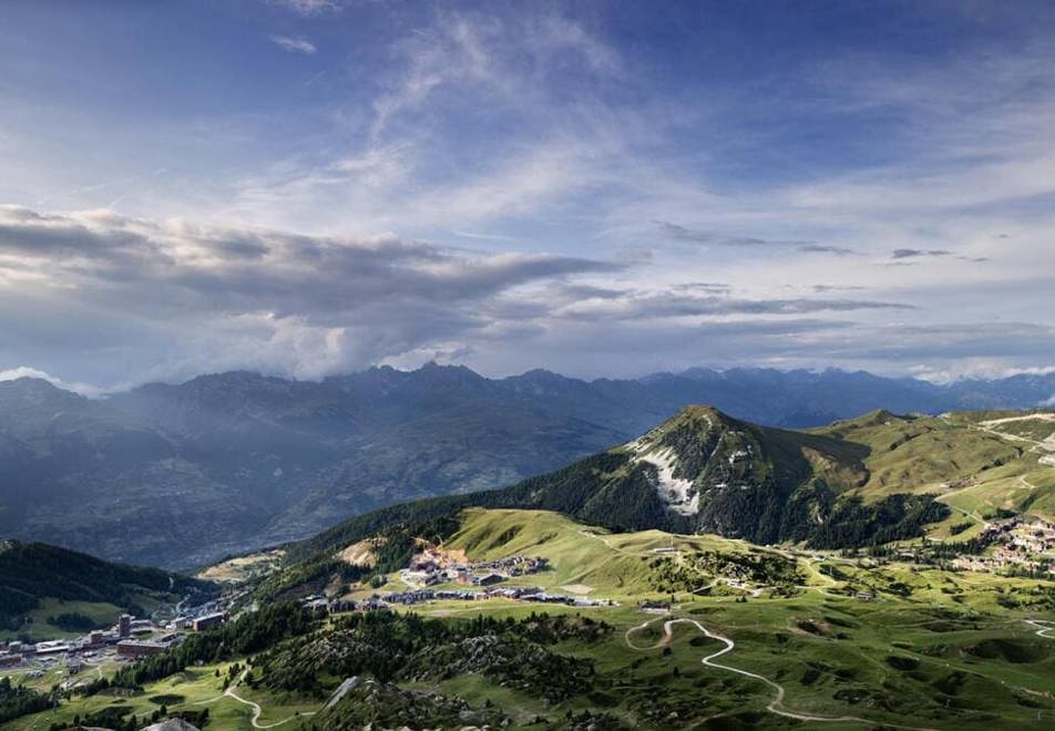 La Plagne aerial view