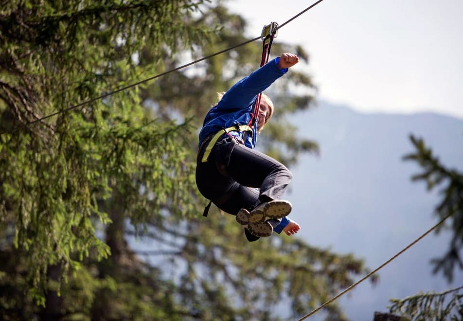 High ropes in Megeve