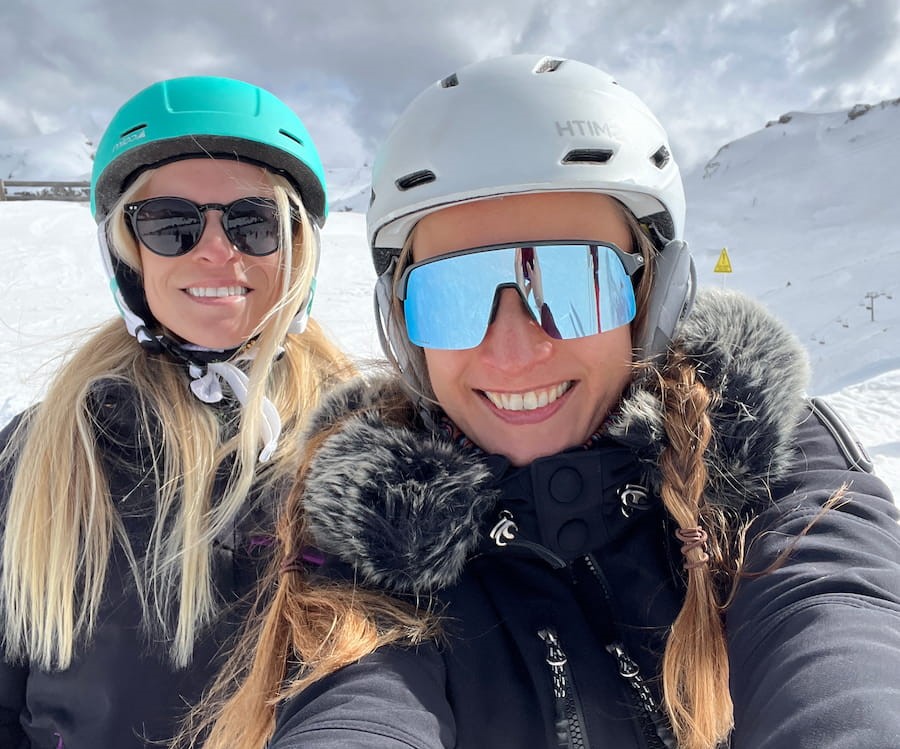 Lyndsey And Yulia From The Peak Retreats Team In Flaine