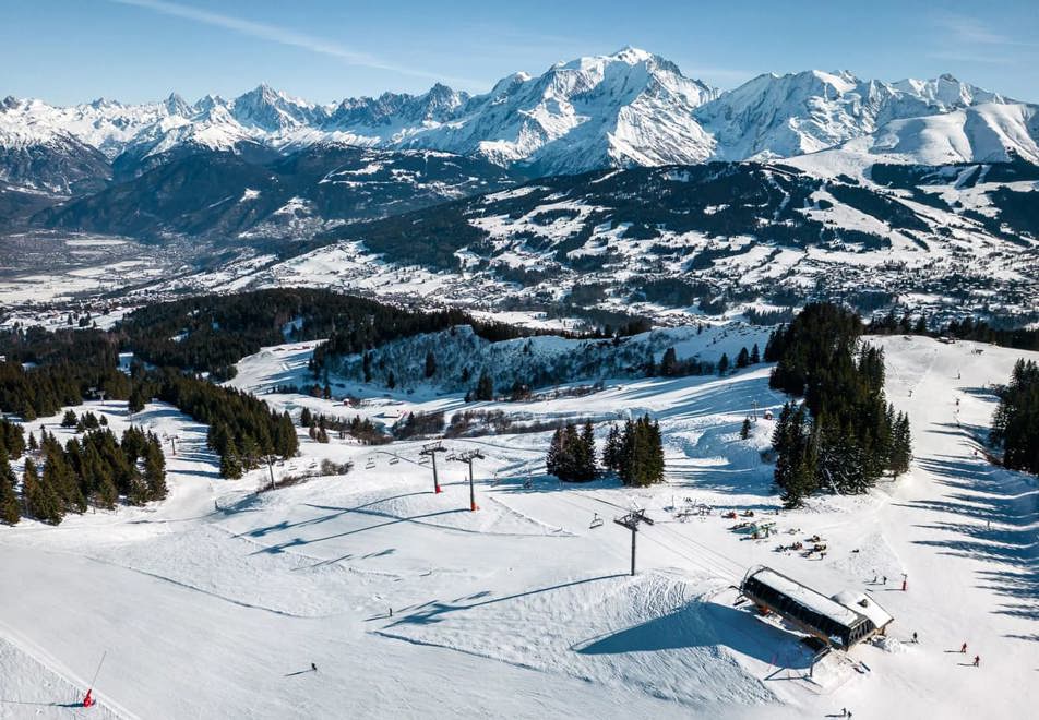 Combloux tree-lined ski slopes (©MarineMartin)