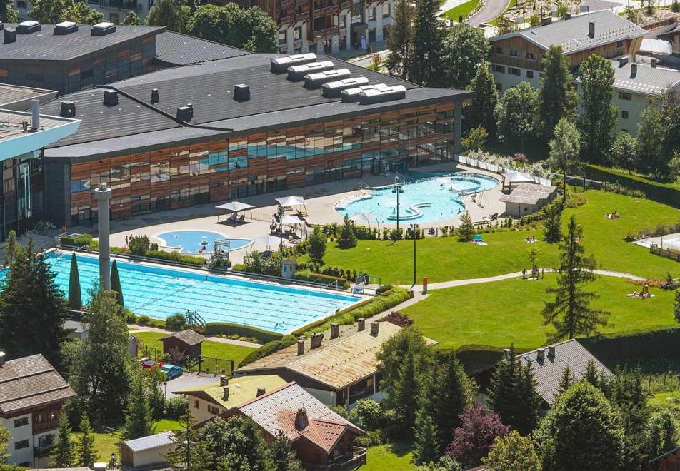 Megeve outdoor pool complex