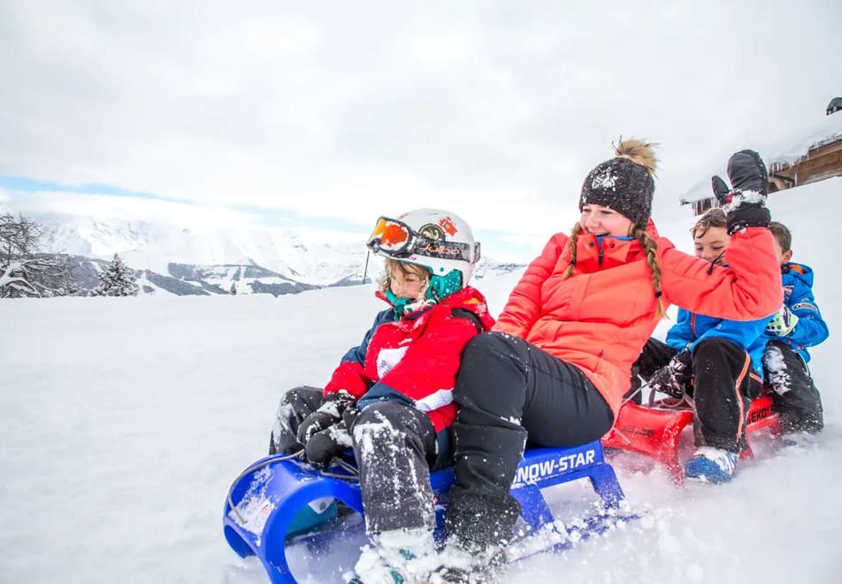 Combloux sledging