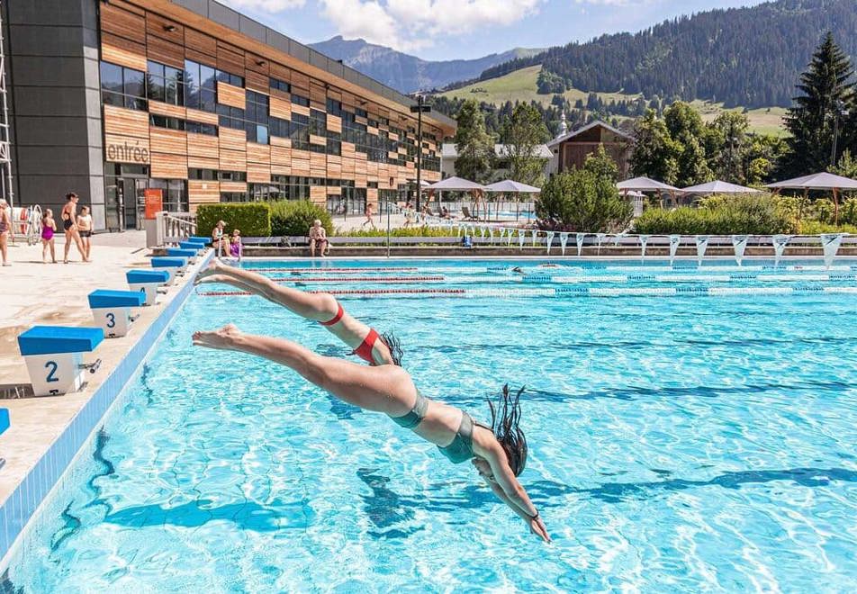 Megeve's outdoor pool