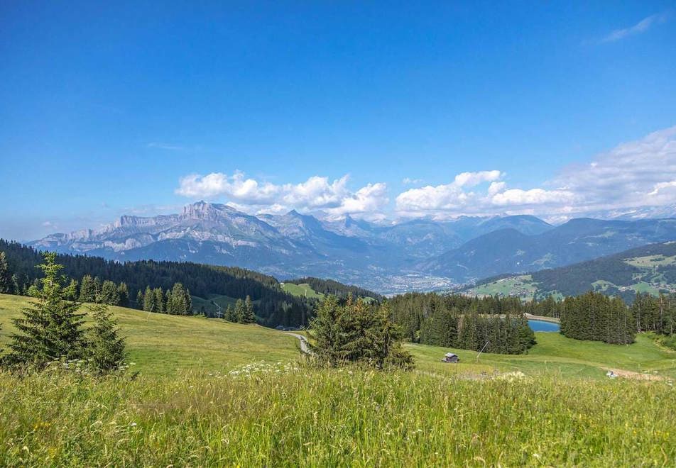 Megeve mountains in Summer